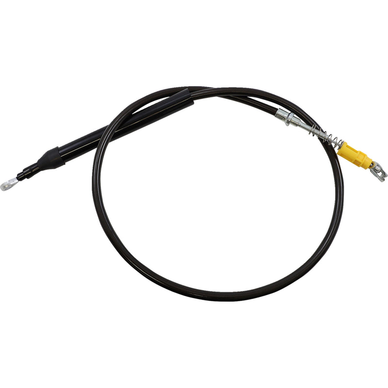 LA Choppers Midnight Braided Clutch Cable Quick Connect 15"-17" Ape Hanger Handlebars - LA-8155C16M For Harley Softail 2018-2021