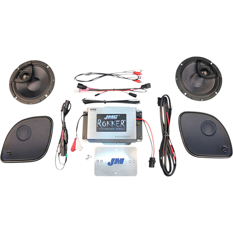 J & M Speaker And Amplifier Kit - RPKT-200HR15 For Harley Road Glide 2015-2023