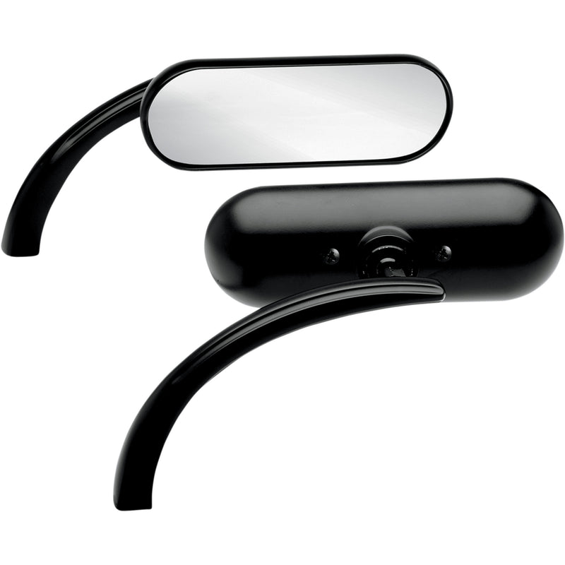ARLEN NESS 0640-0499 13-412 Micro-Mirror - Mini - Side View - Oval - Black - Left
