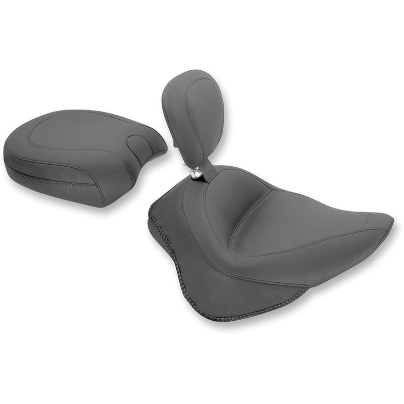 Mustang Wide Seat - 79742 For Harley Blackline / Softail Slim 2011-2017