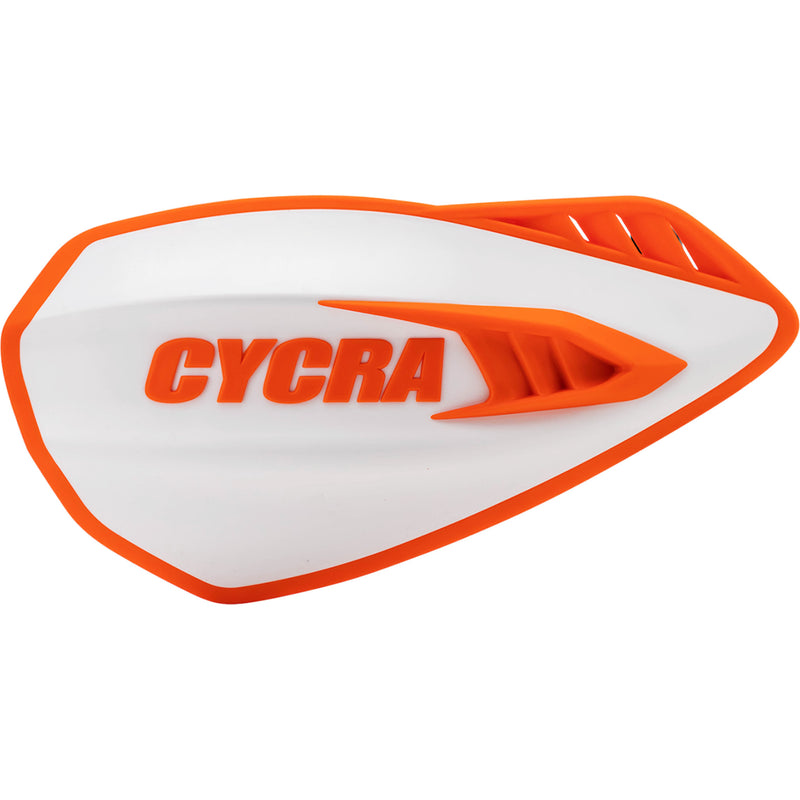 CYCRA 0635-1729 1CYC-0056-229 Cyclone Handguards Handguards - Cyclone - White/Orange