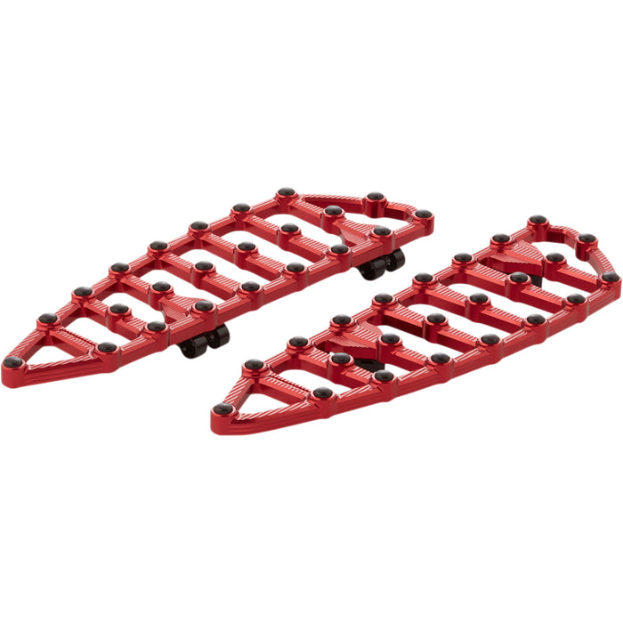 ARLEN NESS 1621-1017 410-012 MX Billet Floorboards - MX Driver Floorboards - Red