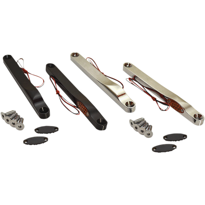 PRO-ONE PERF.MFG. 2020-1538 909110 LED Front Signal Lights LED Front Turn Signal Lights - Chrome