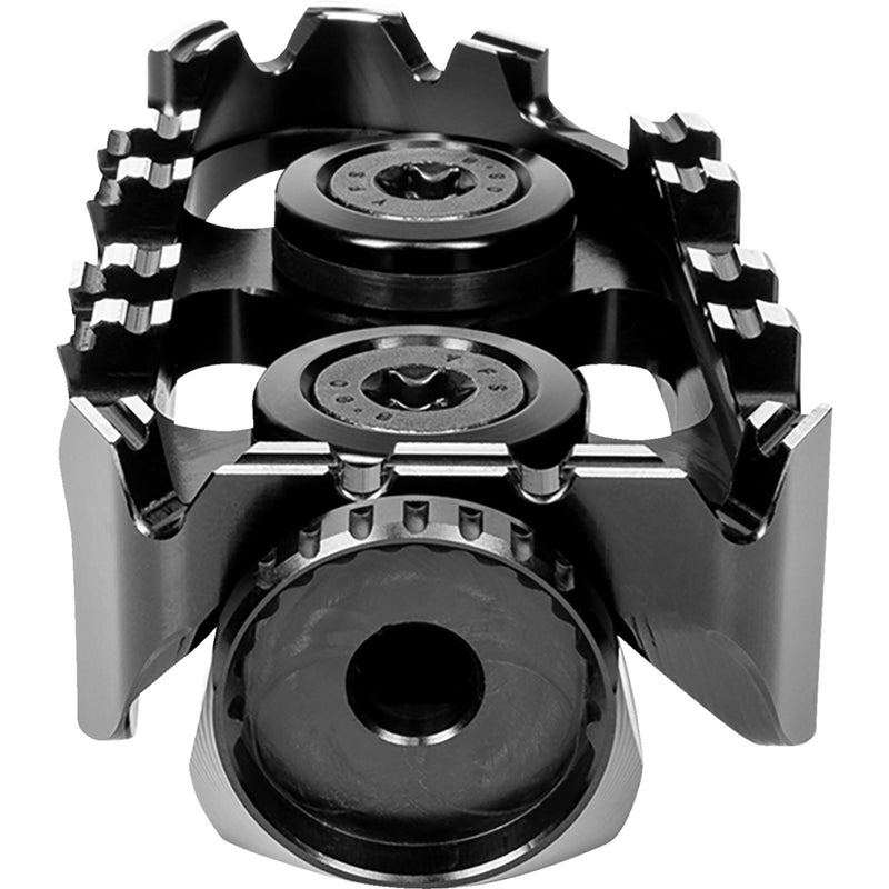 GILLES TOOLING 1620-2549 RGK-122-UF35-SET-B Tech-X Enduro Footpegs Tech-X Enduro Footpeg - Driver - Black