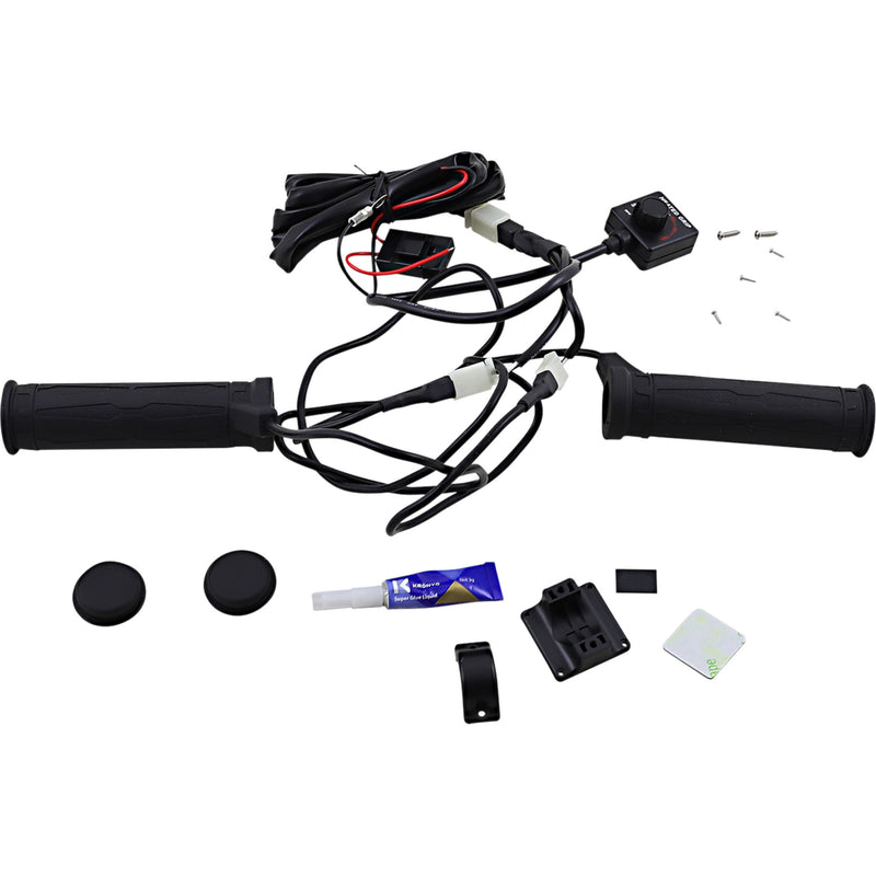 KOSO NORTH AMERICA 0631-0112 AM10710F Heated Grip Kit with LED Indicator for Snow/ATV Grips - Heated - ATV/Snow