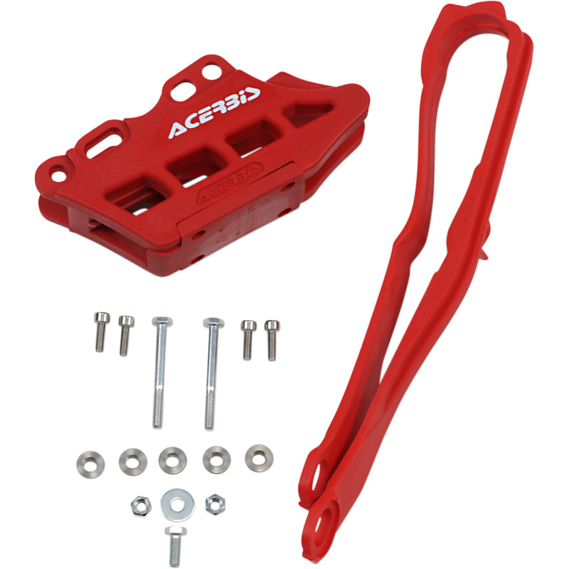 ACERBIS 1231-1035 2742640227 Chain Guide and Slider Kit Chain Guide 2.0 and Slider Kit - Red - Honda