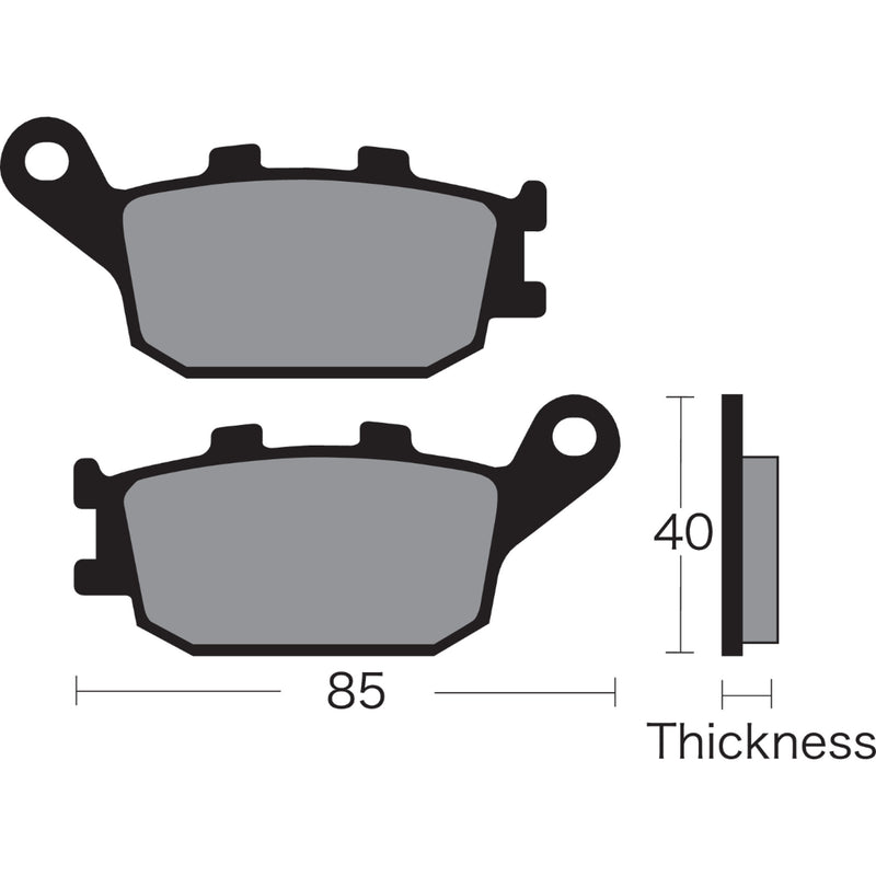 Vesrah Brake Pad - VD-163 For Honda Motorcycles 1991-2010 | Yamaha Motorcycles 2003-2018