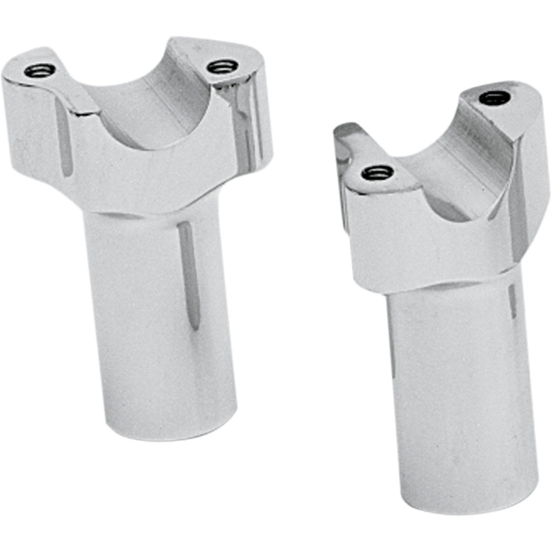 DRAG SPECIALTIES Buffalo Billet Aluminum Handlebar Riser Risers - Chrome