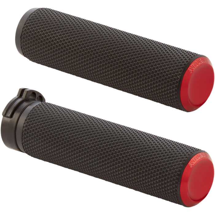 ARLEN NESS 0630-2594 07-336 Knurled Grips - Cable - Red