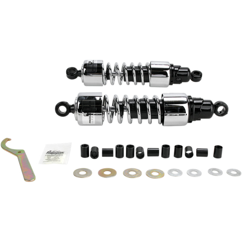 Progressive Suspension 412 Cruiser Series Shock Absorber - 412-4211C For Suzuki Motorcycles 1978-1985 | Kawasaki Motorcycles 1972-1983