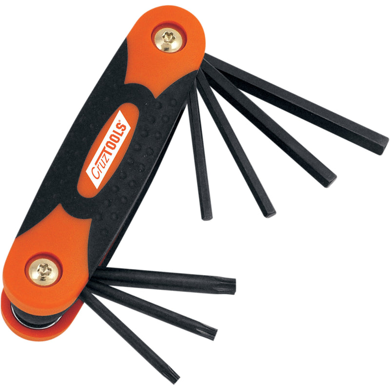 CRUZTOOLS DS-196209 FHT1 Folding Hex/Torx® Key Set for Harley Davidson Key Set - Hex/Torx - Folding