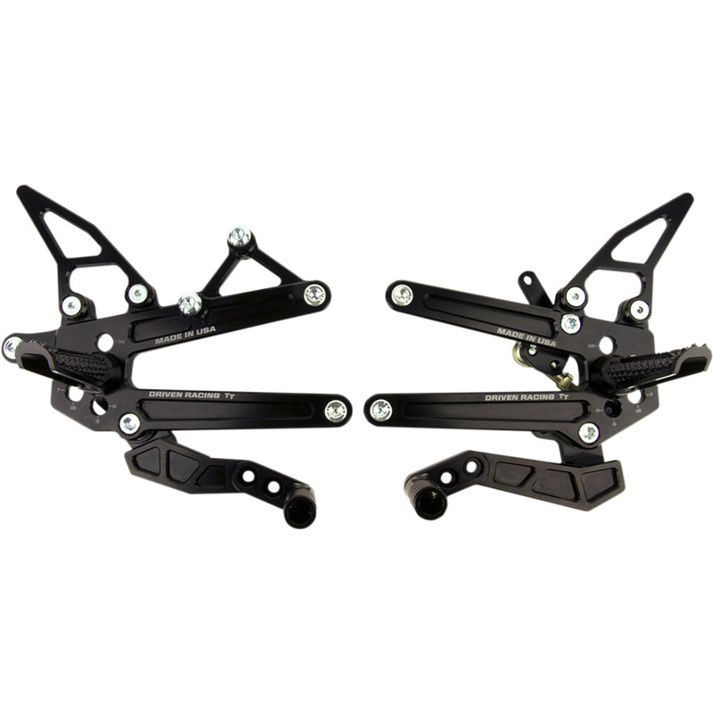Driven Racing TT Rearset - DRP-707-BK Triumph Daytona / Speed / Street 2013-2015