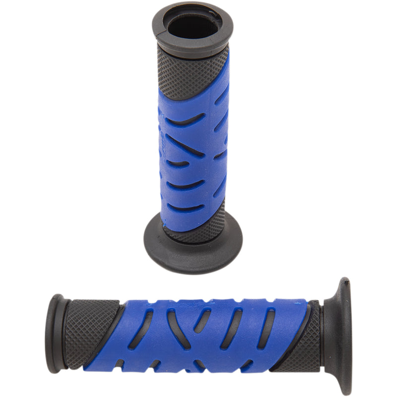 PRO GRIP PG-719BLX PA0719OENEBL 719 Dual Density Sportbike Grips Grips - Gel - 719 - Open Ends - Black/Blue