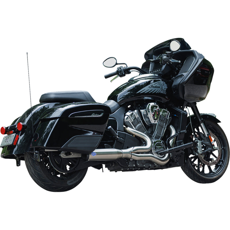 S&S Cycle Qualifier 2-Into-1 Exhaust System - 550-1083 For Indian Challenger 2020-2023