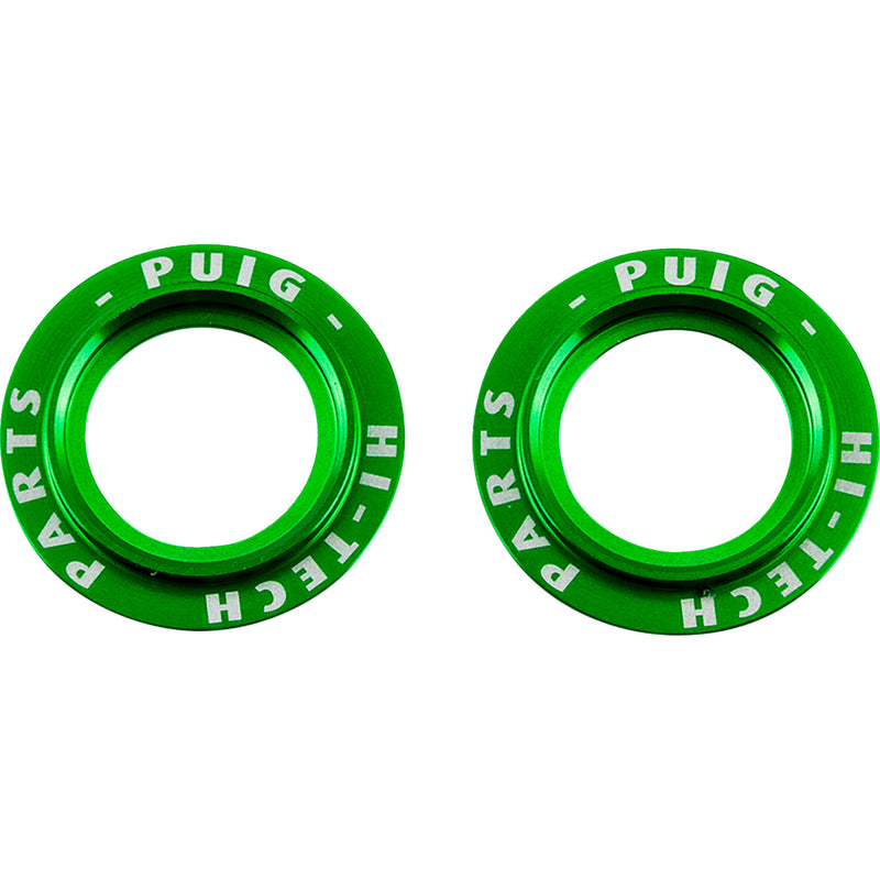 PUIG HI-TECH PARTS 0214-3269 20271V Axle Slider Rings green - set