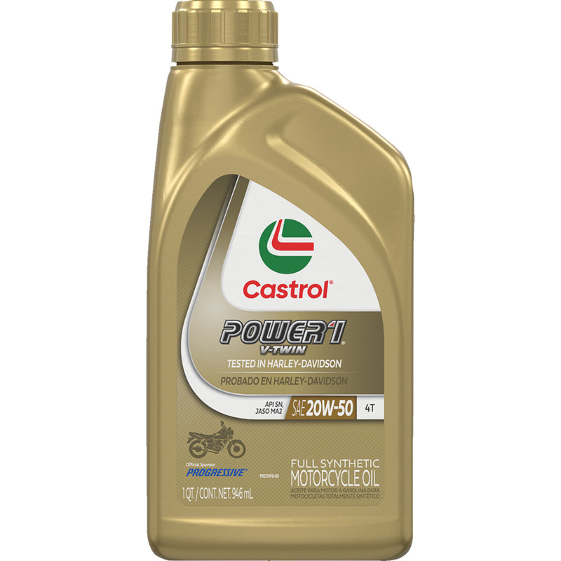 CASTROL 3601-0363 15D28D Power 1® Synthetic Engine Oil v-twin - 20w-50 - 1 u.s. quart