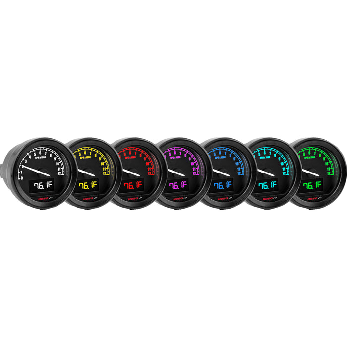 KOSO NORTH AMERICA 2211-0202 BA086101 TNT-05R Tachometer Gauge TNT-05R - Tachometer Gauge - D48