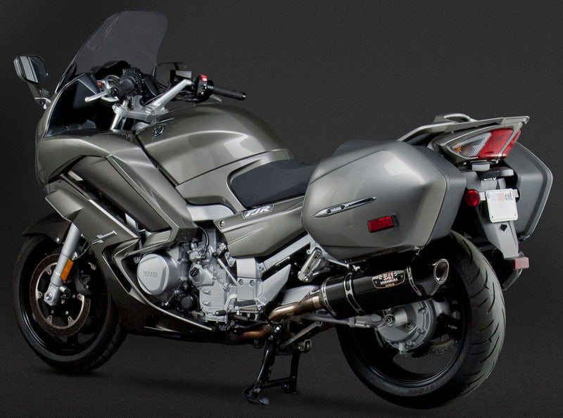 Yoshimura 960-1562 13150E0220 EXHAUST SIGNATURE R-77 SLIP-ON SS-CF-CF DUAL