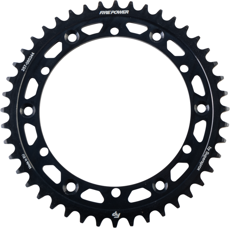 Fire Power Rear Sprocket Steel 44T Black - FPS-853-44-BLK Yamaha ATVs 1988-2006