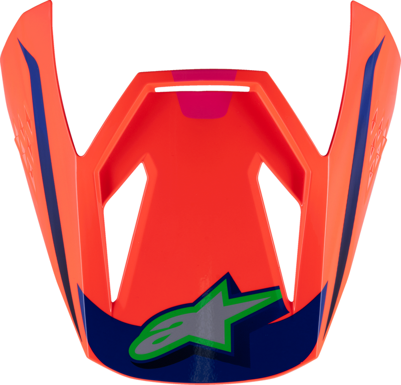 Alpinestars 482-00145 8980425-433-TU SM3 YOUTH DEEGAN VISOR ORNG FLUO/PRP/PNK FLUO GLOSSY