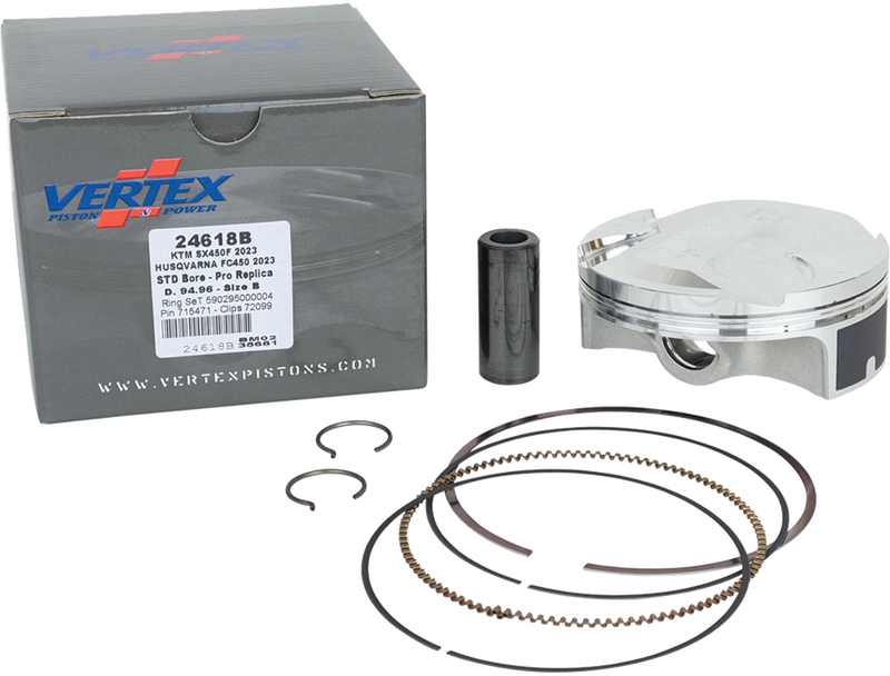 Vertex Forged Replica Piston Kit - 24618B For Husqvarna FC 450 2023 | KTM 450 / XC-F 450 2023-2024