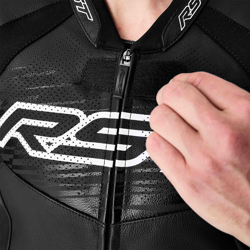 Rst 556-3635148 103635WHI-48 TRACTECH EVO D3O JACKET BLK/WHI LEATHER 2X