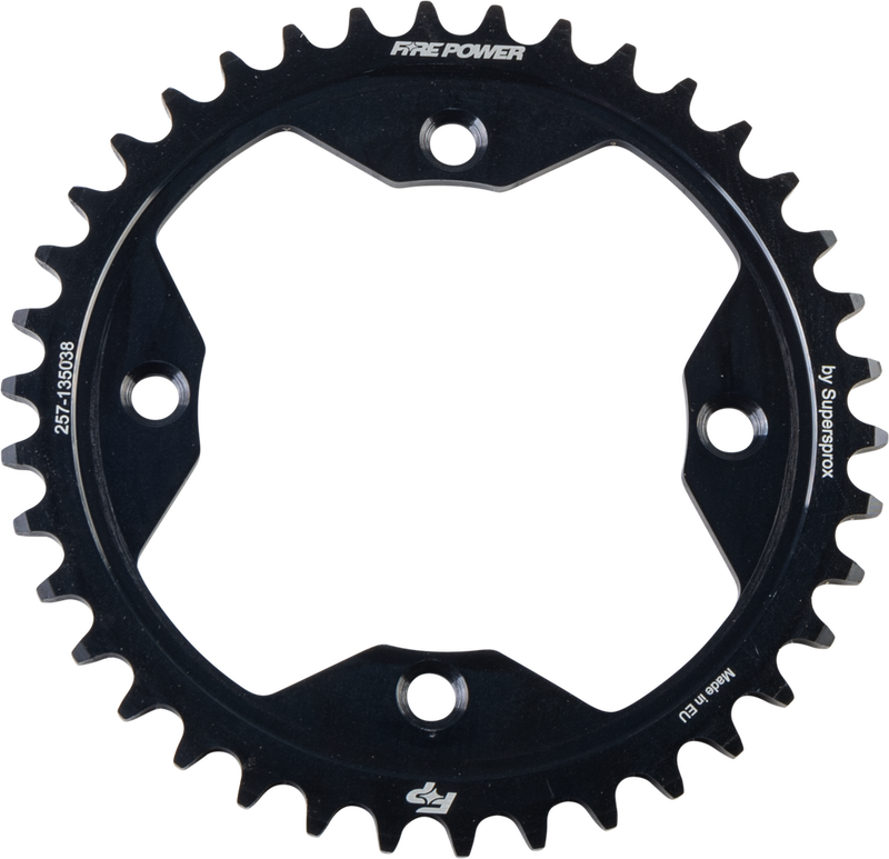 Fire Power Rear Sprocket Steel 38T Black - FPS-1350-38-BLK Honda ATV/UTV Models 1991-2014