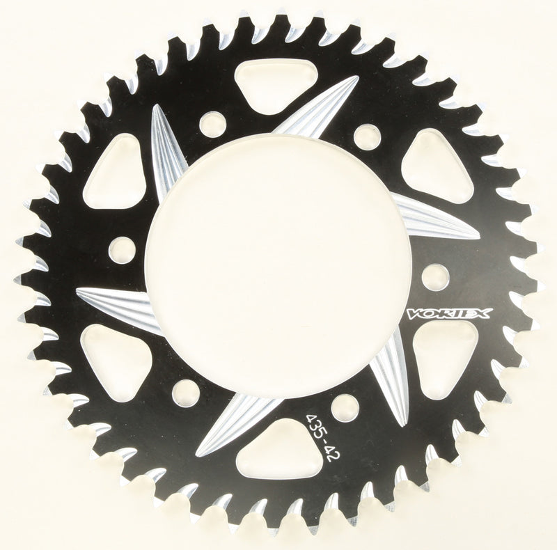 Vortex Rear CAT5 Sprocket Aluminum 42T-520 Black - 435ZK-42 Kawasaki Ninja / EX500A 1988-2013