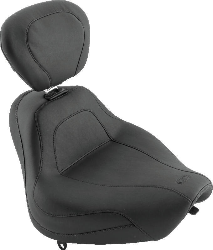 Mustang Motorcycle 83014 Mustang 18-21 Harley Fat Bob Wide Tripper Solo Seat Diamond Stitch - Brown - Photo - Primary
