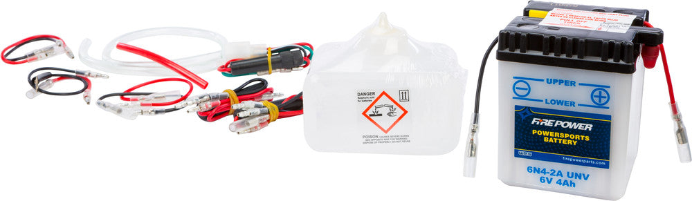 Fire Power 490-2021 6N4-2A/UNV BATTERY W/ACID 6N4-2A UNV 6V
