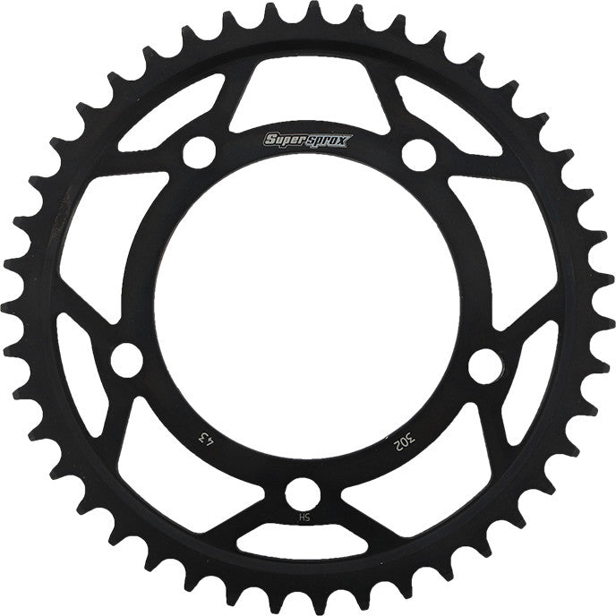 Supersprox 106-30243 RFE-302-43-BLK REAR SPROCKET STEEL 43T-530 BLK HON