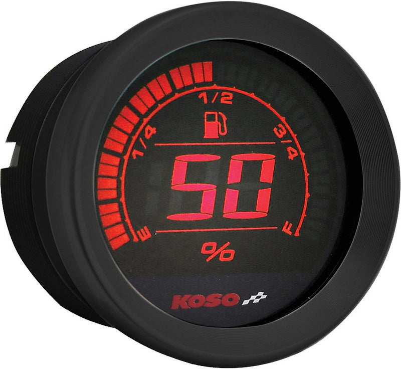 Koso North America HD-02 Series Gauge Kit Black Bezel OIL Temp - BA050907 For Harley Touring 2004-2013