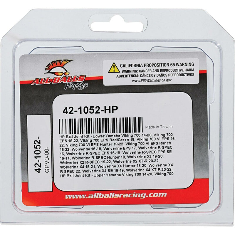 All Balls Ball Joint Kit HP - 42-1052-HP Yamaha UTVs 2014-2025