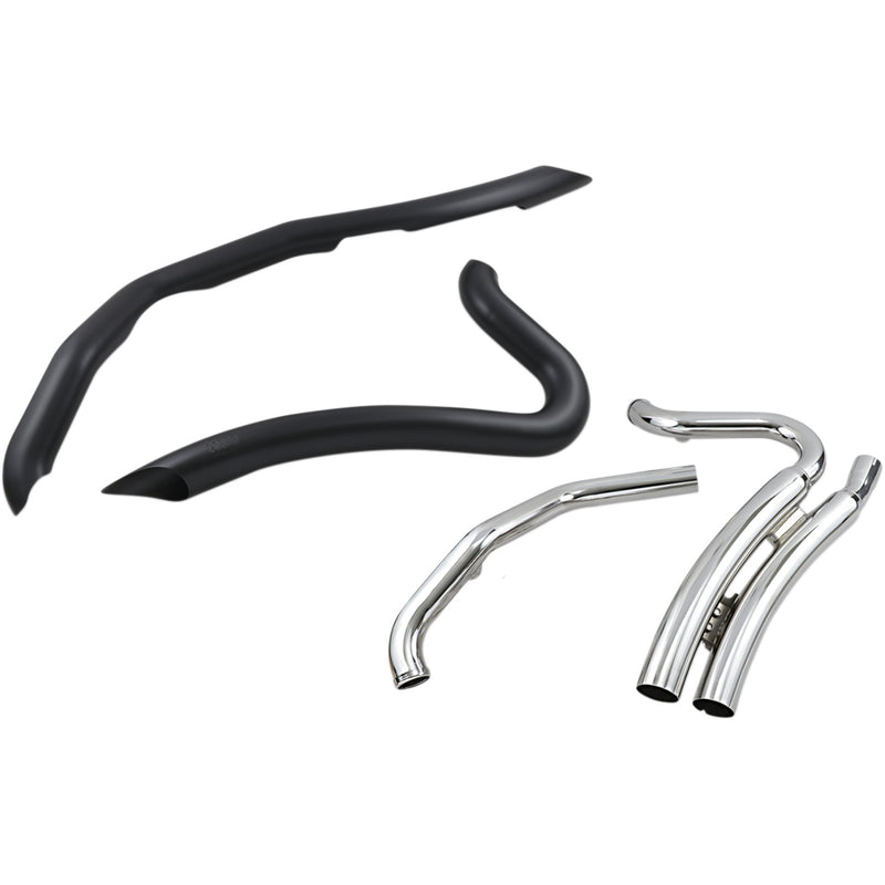 Cobra Speedster Swept 2-Into-2 Exhaust System - 6231B For Harley Touring 2017-2022