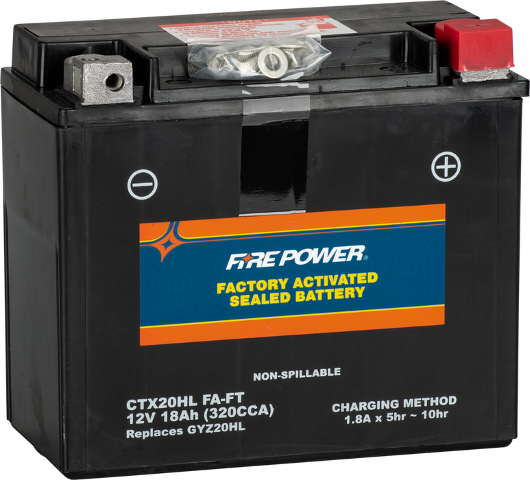 Fire Power 49-2306 CTX20HL (FA) FT BATTERY CTX20HL (FA) FT SEALED FACTORY ACTIVATED