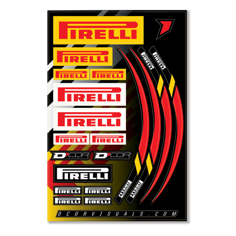 D'cor Visuals D-Cor Decal Sheet 12 MIL Pirelli - 40-90-119