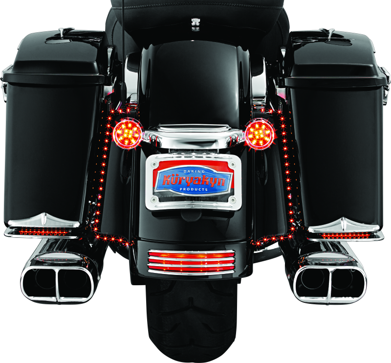 Kuryakyn 7797 Rear Fender Accents Flhx & Fltr Models Chrome - User 1
