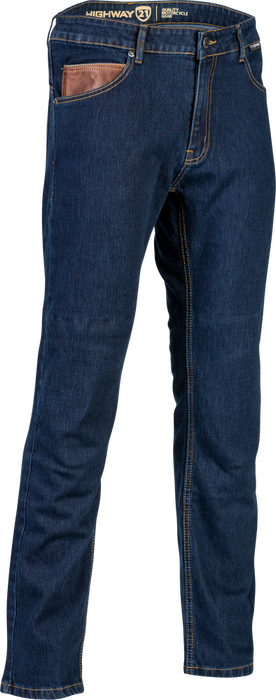 Highway 21 489-12134T 489-12134T STRONGHOLD JEANS BLUE SZ 34 TALL