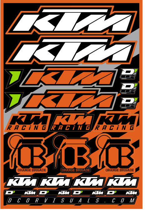 D'cor Visuals D-Cor Decal Sheet KTM - 40-30-100