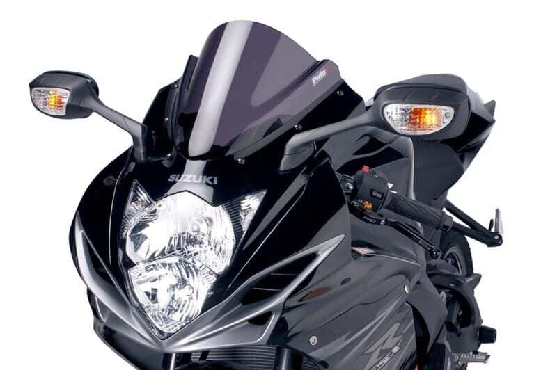 Puig Hi-Tech Parts Windscreen Racing Dark Smoke - 5605F Suzuki 600 / 750 2011-2025
