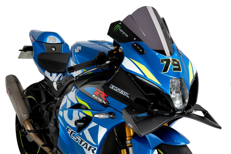 Puig Hi-Tech Parts Front GP Spoiler Black - 22075N Suzuki 1000 / 1000R 2017-2025