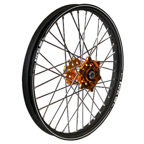 Dubya Front Wheel 1.40 X 19 Orange Kite HUB Black RIM - 20-4181OB For KTM Dirt Bikes 2012-2024 | Husqvarna 85 19/16 2019-2024