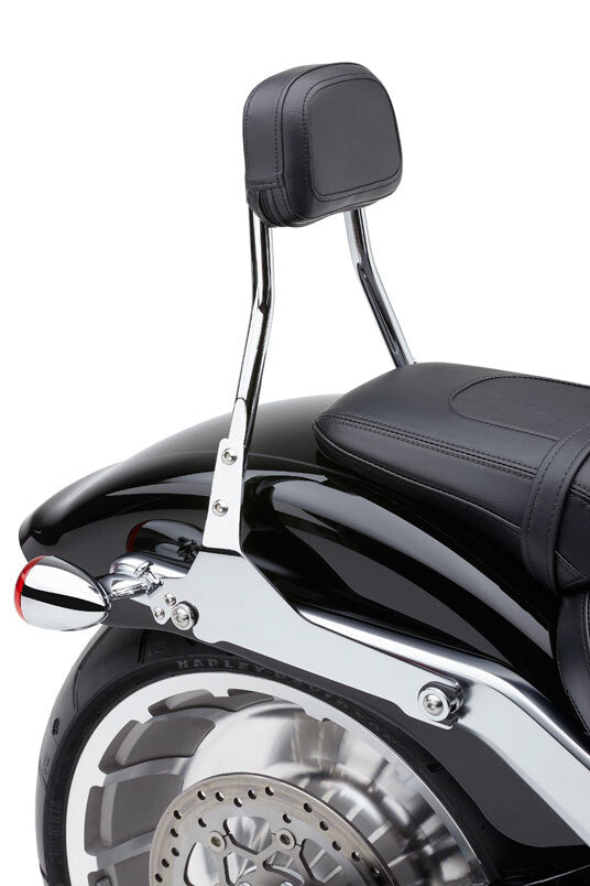 Cobra Detachable Backrest Round Chrome Flfb S Fxbr S - 602-2007 For Harley Softail 2018-2023