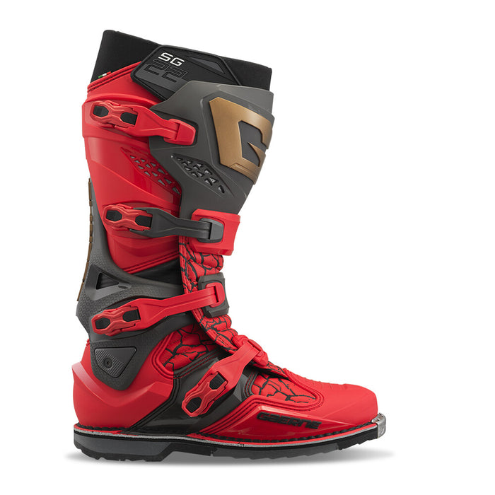 Gaerne 480-66610 2262-015-44,5 SG22 MAGMA MJK LE BOOTS RED/BLACK/GOLD SZ 10
