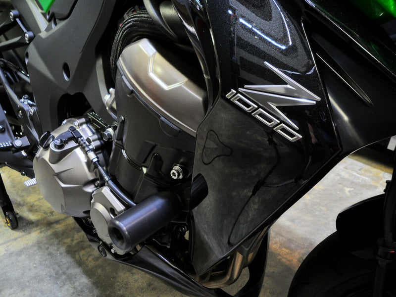 Shogun Frame Sliders Black NO CUT - 750-4839 Kawasaki 1000 2015-2016