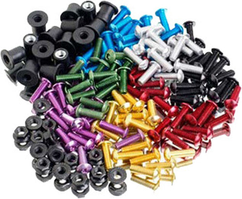 Puig Hi-Tech Parts Windscreen Screw Kit Standard RED - 0956R For Kawasaki Motorcycles 1985-2018 | Honda Motorcycles 1987-2018