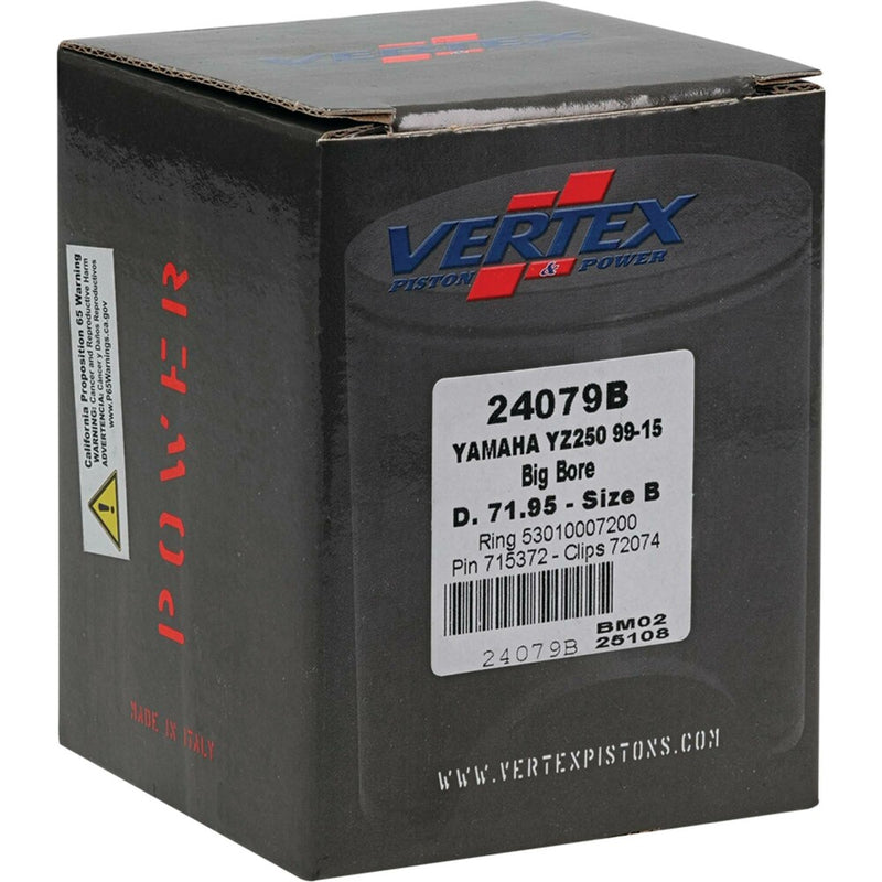 Vertex Piston Kit BB Cast 71.95/+5.60 - 24079B Yamaha YZ 250 1999-2024