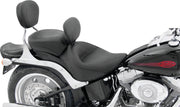 Mustang Motorcycle 79530 Mustang 06-17 Harley Softail Wide Tire (200mm) Wide Touring Solo Seat W/driver Backrest - Black - User 1
