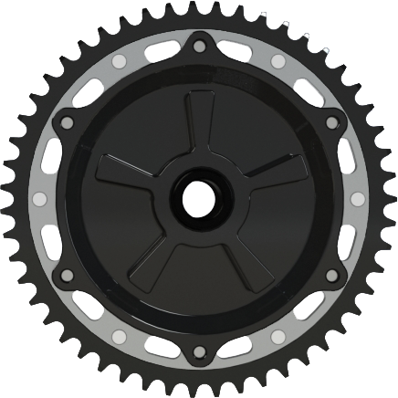 Supersprox Cushdrive Conversion 51T Sprocket Black SIL Black - KIT_227-725:51 For Harley Touring 2009-2026
