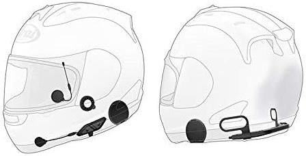 Sena 843-02011 10U-AR-11 10U BT COMM SYSTEM W/HANDLEBAR REMOTE FOR ARAI FF HELMETS